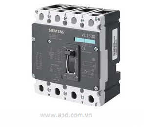 Áp tô mát (MCCB) Siemens - 3VL1796-1EH43-0AA0 - ICU=55KA / 415 V AC 4 POLE, IN=16A, RATED CURRENT IR=16A, OVERLOAD II=300A