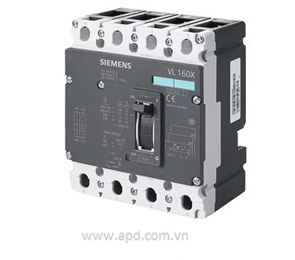 Áp tô mát (MCCB) Siemens - 3VL2706-2EJ43-0AA0 - ICU=70KA / 415 V AC 4 POLE, IN=63A, RATED CURRENT IR=50-63A, OVERLOAD II=300-600A