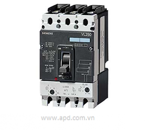 Áp tô mát (MCCB) Siemens - 3VL3725-2DC36-0AA0 -  ICU=70KA / 415 V AC 3 POLE, IN=250A, RATED CURRENT IR=200-250A, OVERLOAD II=1200-2500A