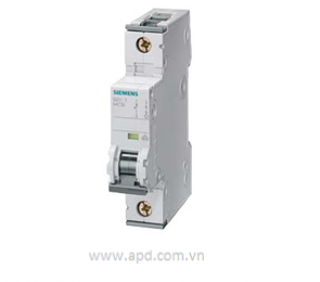 Áp tô mát (MCB) Siemens - 5SY8163-7 - 230/400V - 25KA, 1POLE, C, 63A