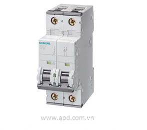 Áp tô mát (MCB) Siemens - 5SY5250-7 - DC 440V AC 400V - 10KA, 2-POLE, C, 50A