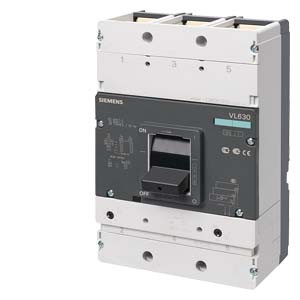 Áp tô mát (MCCB) Siemens - 3VL5740-2DC36-0AA0 - ICU=55KA / 415 V AC 3 POLE, IN=500A, RATED CURRENT IR=400-500A, OVERLOAD II=2500-5000A
