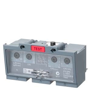Phụ kiện áp tô mát (MCCB) Siemens - 3VT9325-6BC00 - VT630 4-POLE, IR= 100... 250A, OVERLOAD PROTECTION IRM= 2...9KA