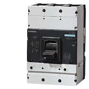 Áp tô mát (MCCB) Siemens - 3VL5750-1EJ46-0AA0 -  ICU=55KA / 415 V AC 4 POLE, IN=500A, RATED CURRENT IR=400-500A, OVERLOAD II=2500-5000A