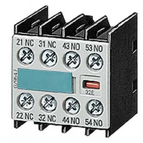 Tiếp điểm phụ khởi động từ Siemens - 3RH1911-1FA40 - AUXILIARY SWITCH BLOCK,40, 4NO, DIN EN50005,SCREW CONNECTION,F. CONTACTOR RELAYS A. CONTACT.FOR SWITCHING MOTORS, SIZE S00