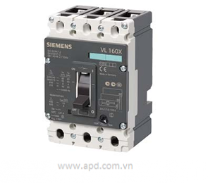 Áp tô mát (MCCB) Siemens - 3VL1710-1DD33-0AA0 - ICU=55KA / 415 V AC 3 POLE, IN=100A, RATED CURRENT IR=80-100A, OVERLOAD II=1000A